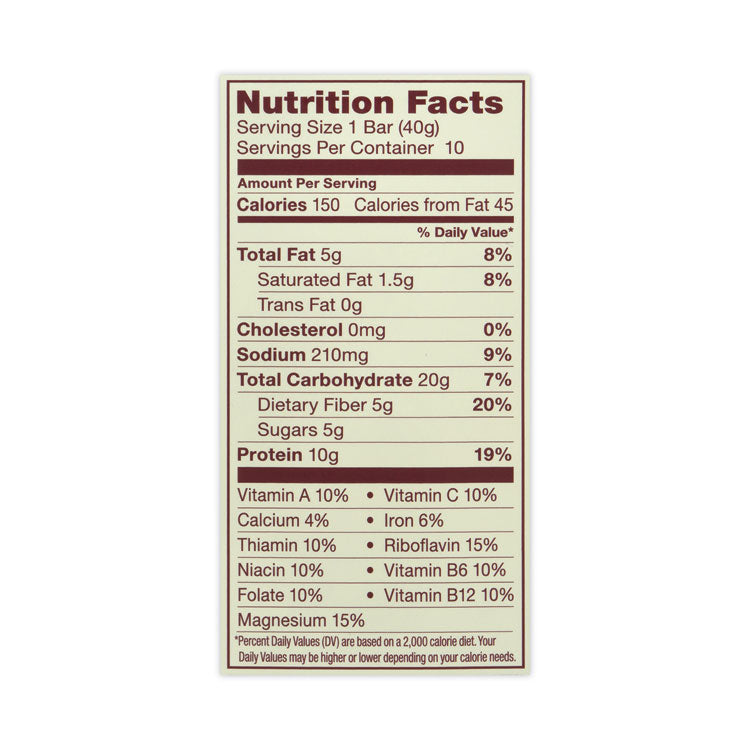 High Protein Bars, Salted Caramel, 1.41 oz Bar, 10 Bars/Carton