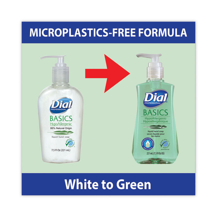Basics MP Free Liquid Hand Soap, Unscented, 7.5 oz, 12/Carton