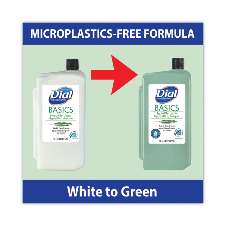 Basics MP Free Liquid Hand Soap Refill, Unscented, 1 L, 8/Carton