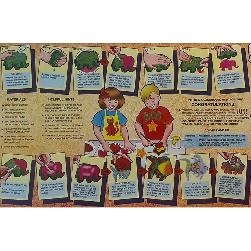 Captain Creative Super Sponges, Uppercase Alphabet, 2", Assorted Colors, 26/Set (APISS18002)