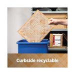 Curbside Recyclable Padded Mailer, #5, Bubble Cushion, Self-Adhesive Closure, 12 x 17.25, Natural Kraft, 100/Carton