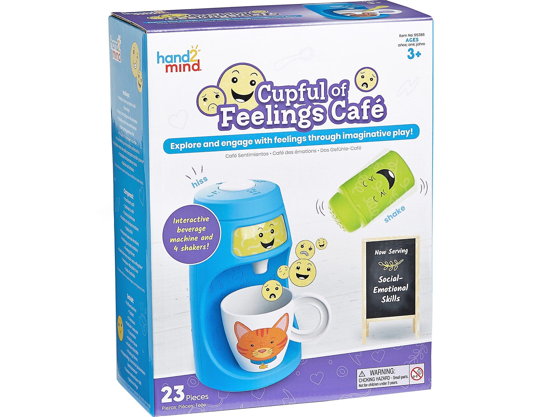 hand2mind Cupful of Feelings Cafe Imaginative Play Set, Assorted Colors (95386)