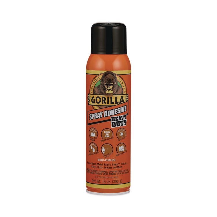 Spray Adhesive, 14 oz, Dries Clear