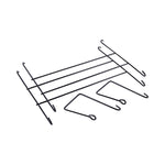 Mesh Three-Pack Wall Files, 3 Sections, Letter Size, 14.13" x 3.38" x 8.5", Black