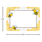 Teacher Created Resources Buzzing Bees Name Tags/School Name Tags, 3.5" x 2.5", 36/Pack, 6 Packs/Bundle (TCR6910-6)