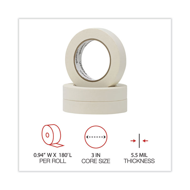 General-Purpose Masking Tape, 3" Core, 24 Mm X 54.8 M, Beige, 36/carton