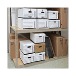 Deluxe Quick Set-Up String-And-Button Boxes, Letter Files, White, 12/carton