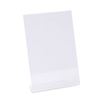 Clear L-Style Freestanding Frame, 5 X 7 Insert, 3/pack