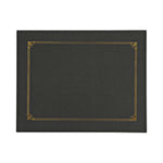 Certificate/Document Cover, 8.5 x 11; 8 x 10; A4, Black, 6/Pack