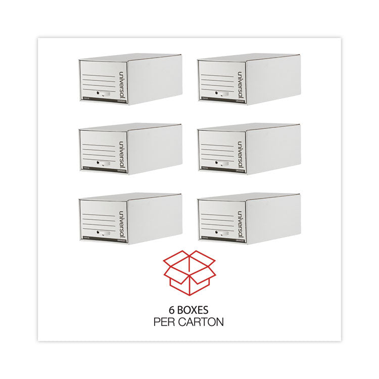 Heavy-Duty Storage Drawers, Legal Files, 17.25" X 25.5" X 11.5", White, 6/carton