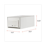 Heavy-Duty Storage Drawers, Legal Files, 17.25" X 25.5" X 11.5", White, 6/carton