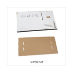 Medium-Duty Easy Assembly Storage Box, Letter Files, White, 12/carton