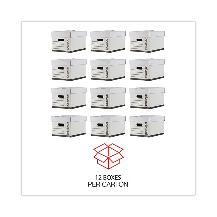 Professional-Grade Heavy-Duty Storage Boxes, Letter/legal Files, White, 12/carton