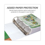 Earth's Choice Plant-Based Round Ring View Binder, 3 Rings, 4" Capacity, 11 x 8.5, White