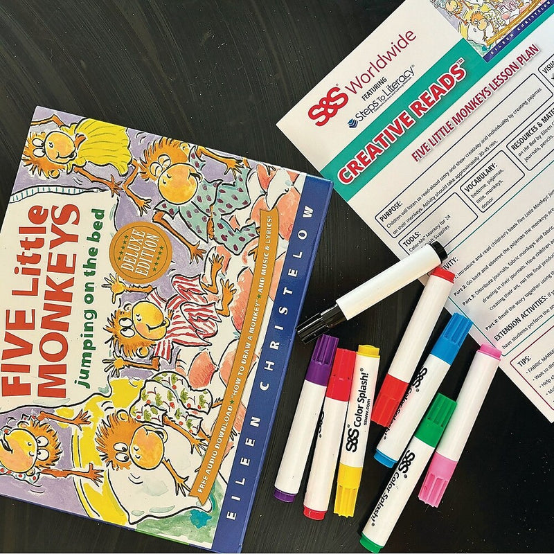 S&S Five Little Monkeys Creative Reads Book & Activity Kit (LR4560)