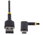 StarTech USB-A to USB-C Charging Cable Right Angle, 1ft, Black (R2ACR-30C-USB-CABLE)