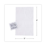 Antibacterial Office Equipment Wet Wipes, Cloth, 5 x 8, Unscented, White, 100/Box