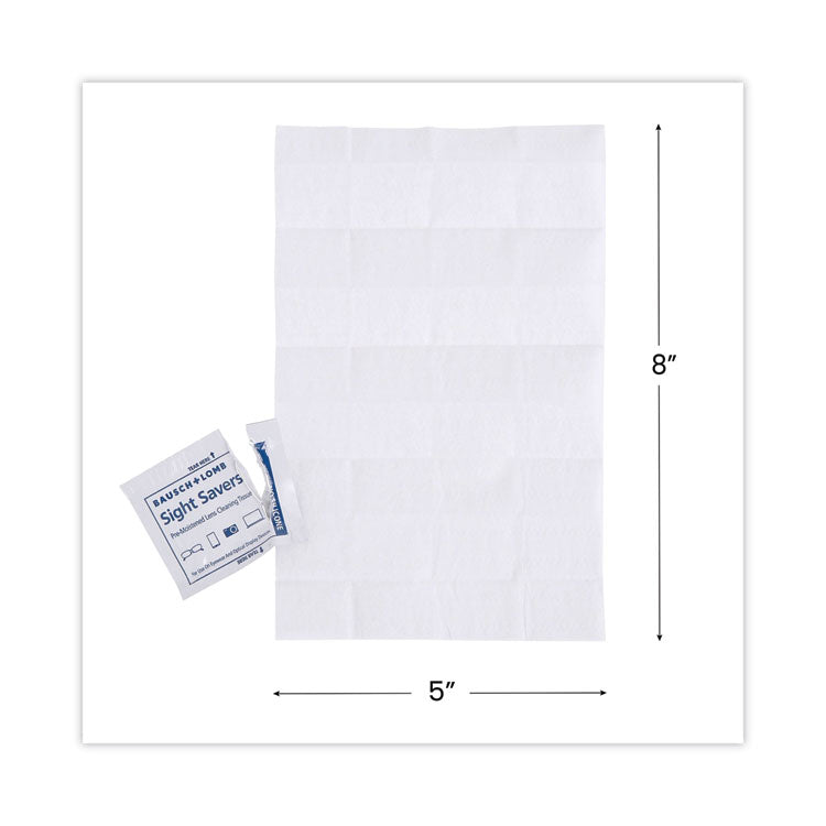 Sight Savers Premoistened Lens Cleaning Tissues, 8 x 5, 100/Box, 10 Box/Carton