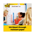Self-Stick Tabletop Easel Pad with Command Strips, Presentation Format (1.5" Rule), 20 x 23, White, 20 Sheets
