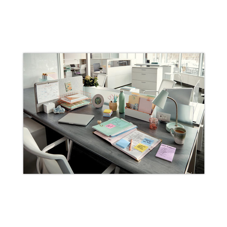 Original Recycled Note Pads, 1.5" x 2", Canary Yellow, 100 Sheets/Pad, 12 Pads/Pack