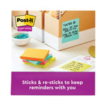 Pads in Supernova Neon Collection Colors, Note Ruled, 4" x 4", 90 Sheets/Pad, 6 Pads/Pack