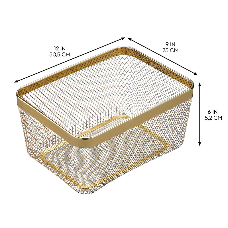 mDesign Steel Organizer, Soft Brass (25956)