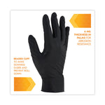 G10 Kraken Grip Nitrile Gloves, Powder-Free, Medium, 6 mil Thick, 9.5" Long, Black, 100/Box, 10 Boxes/Carton