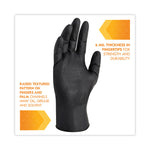G10 Kraken Grip Nitrile Gloves, Powder-Free, XX-Large, 6 mil Thick, 9.5" Long, Black, 90/Box, 10 Boxes/Carton