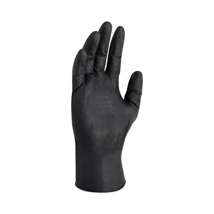 G10 Kraken Grip Nitrile Gloves, Powder-Free, XX-Large, 6 mil Thick, 9.5" Long, Black, 90/Box, 10 Boxes/Carton