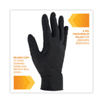 G10 Kraken Grip Nitrile Gloves, Powder-Free, Large, 6 mil Thick, 9.5" Long, Black, 100/Box, 10 Boxes/Carton
