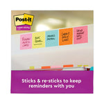 Self-Stick Notes Office Pack, 3" x 3", Supernova Neons Collection Colors, 90 Sheets/Pad, 24 Pads/Pack