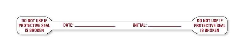 Tamper-Evident Label, 6" x 1/2"
