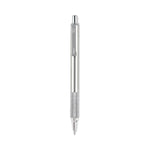 F-701 Ballpoint Pen, Retractable, Fine 0.7 Mm, Black Ink, Stainless Steel/black Barrel
