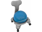 Champion Sports Kids' Ball Chair Set, Silver/Blue (KDCH)