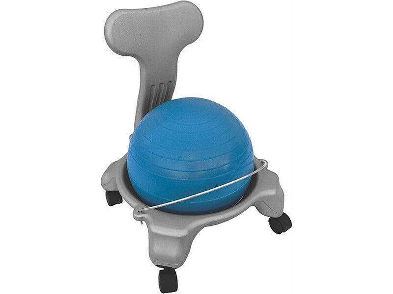 Champion Sports Kids' Ball Chair Set, Silver/Blue (KDCH)