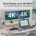 Plugable Thunderbolt 4 Dual Monitor Docking Station (TBT4-UD5)