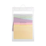 Cascading Wall Organizer, 6 Sections, Letter Size, 14.25" x 24.25", Blue, Clear, Gray, Green, Orange, Pink, Purple