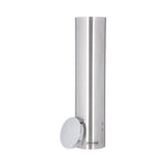 Water Cup Dispenser with Removable Cap, For 4.5 oz to 7 oz Cone and 6 oz to 12 oz Flat Cups, Stainless Steel, 6/Carton
