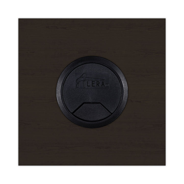 Alera Valencia Series Reversible Return/Bridge Shell, 47.25w x 23.63d x 29.5h, Espresso