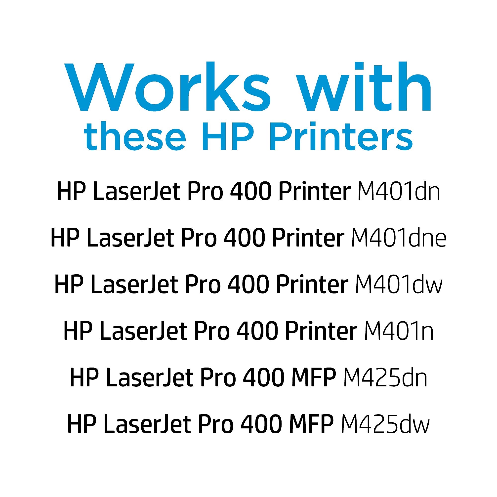 HP 80A Black Standard Yield Toner Cartridge, Prints Up to 2,560 Pages (CF280A)