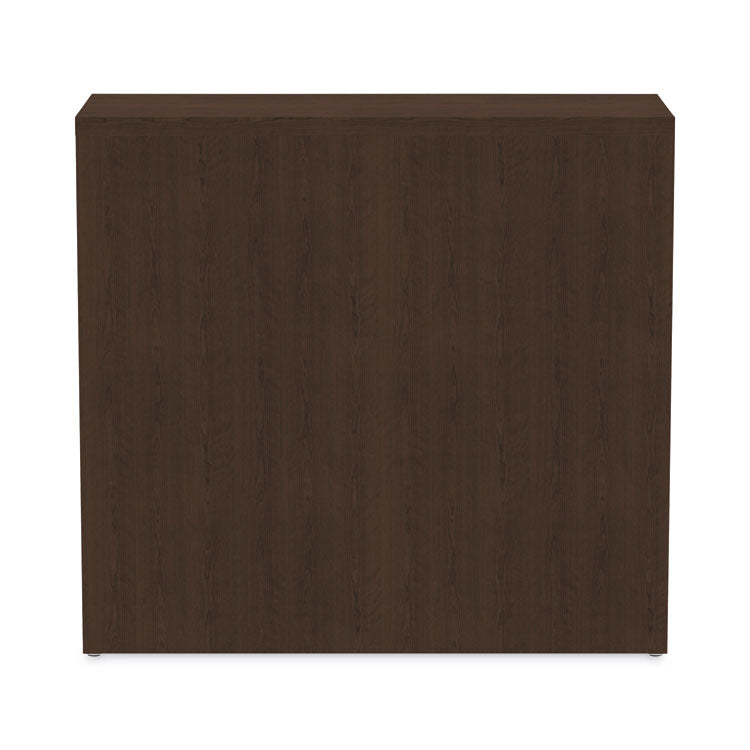 Alera Valencia Series Bookcase, Two-Shelf, 31.75w x 14d x 29.5h, Espresso