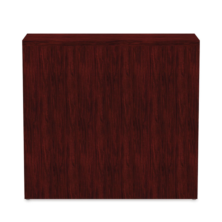 Alera Valencia Series Bookcase, Two-Shelf, 31.75w x 14d x 29.5h, Mahogany