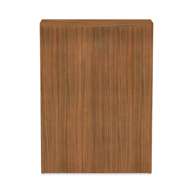 Alera Valencia Series Bookcase, Three-Shelf, 31.75w x 14d x 39.38h, Modern Walnut