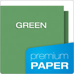 Oxford Monogram Executive 2-Pocket Presentation Folders, Light Green/Gold, 4/Pack (OXF 04164)
