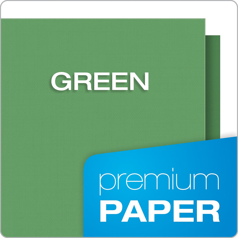Oxford Monogram Executive 2-Pocket Presentation Folders, Light Green/Gold, 4/Pack (OXF 04164)
