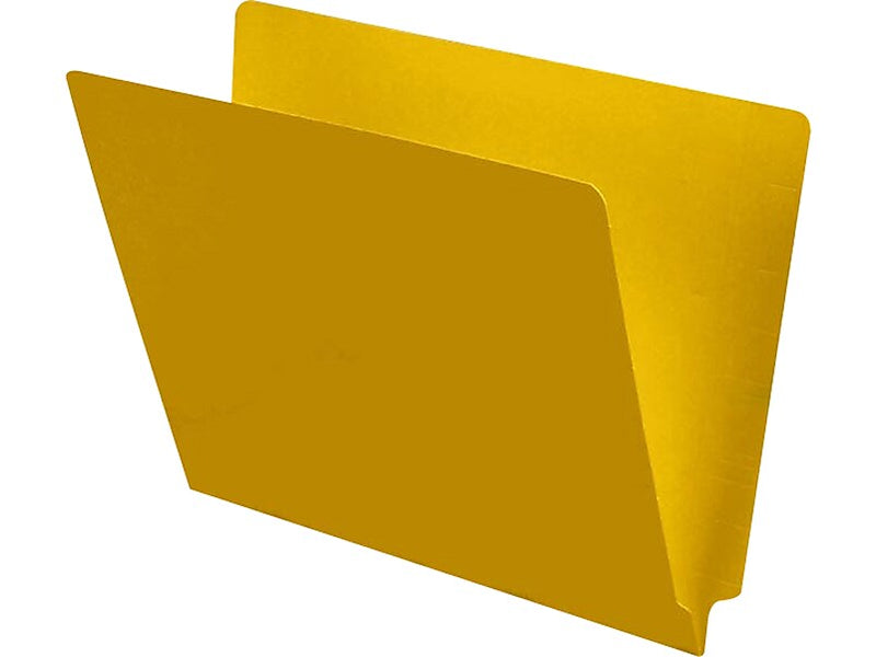 Medical Arts Press End Tab File Folder, Straight Cut, Letter-Size, Yellow, 100/Box (S-09241-YLW)