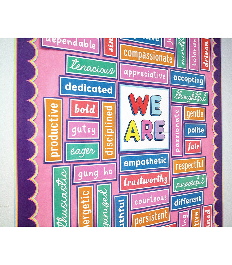 Carson Dellosa Education We Stick Together Motivational Bulletin Board Set, 52 Pieces (CDP110590)
