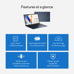 ASUS Vivobook 17 FHD 17.3" Laptop, Intel Core 5 120U, 16GB RAM, 512GB SSD, Backlit Keyboard, Windows 11