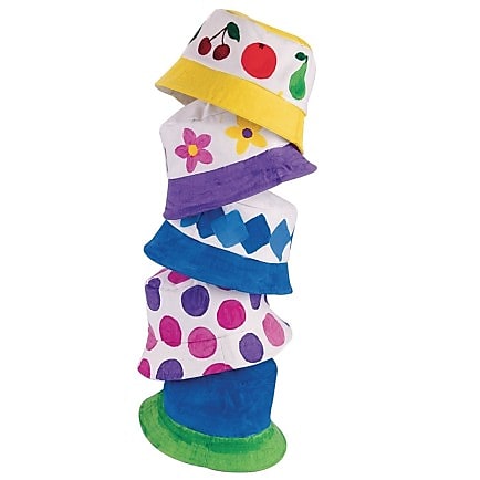 S&S Worldwide Color-Me Bucket Hat Kit, 12/Pack (GP1726)
