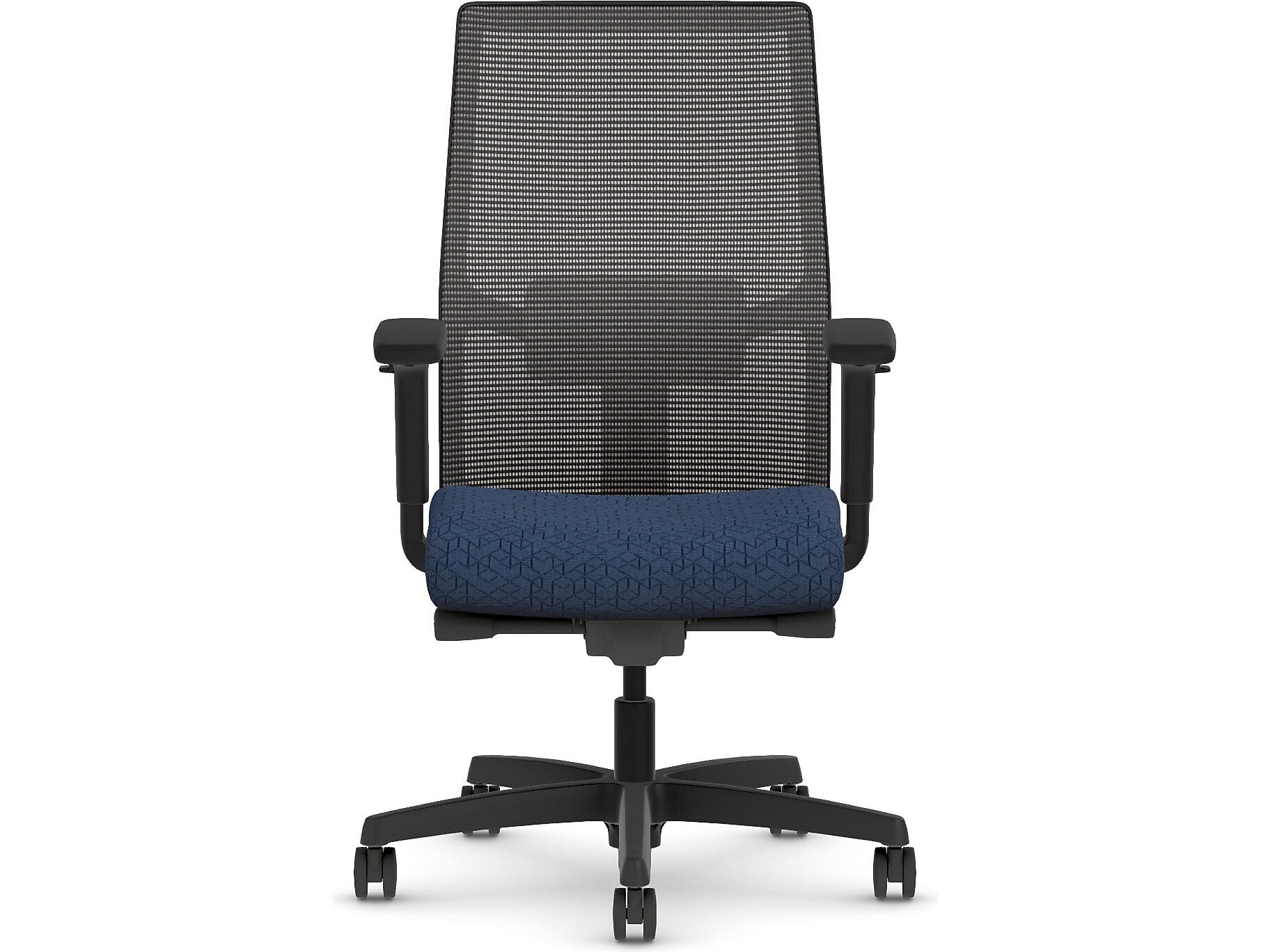 HON Ignition 2.0 Fabric/Mesh Swivel Task Chair, Navy/Black (HIWMMKD.Y2.A.H.IM.APX13.BL.SB.T)